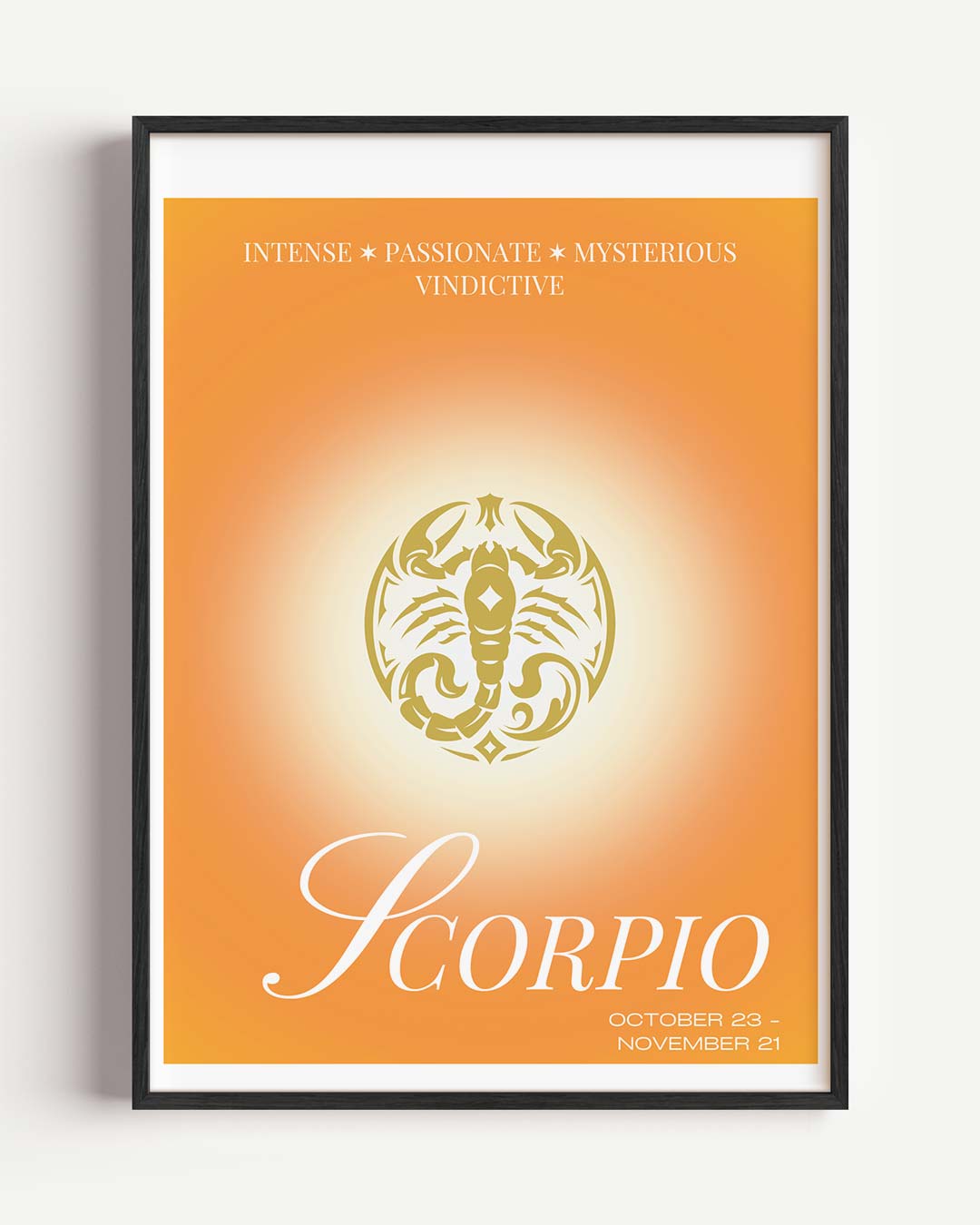 Stijlvolle Schorpioen Poster-WallArtistic