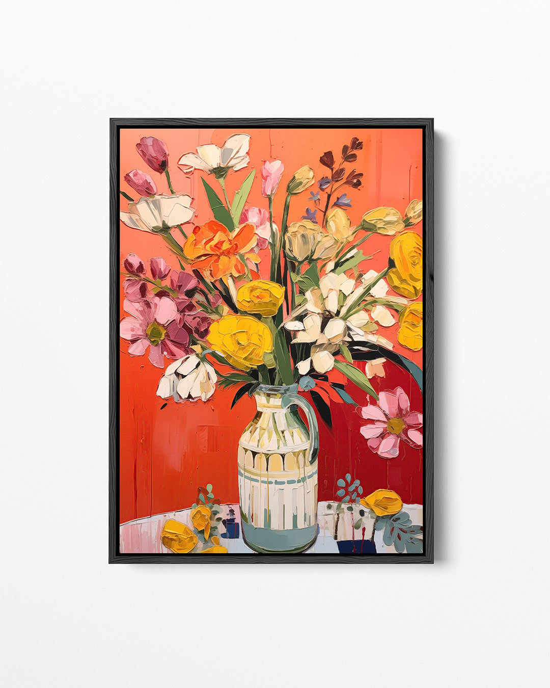 Bloemrijke compositie Kunstwerk