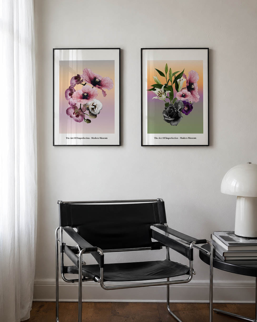 Bloemen en verloop Posterset