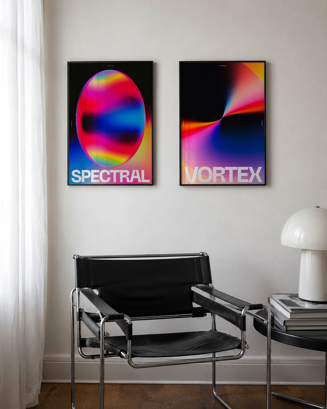 Kleurrijke bol Posterset
