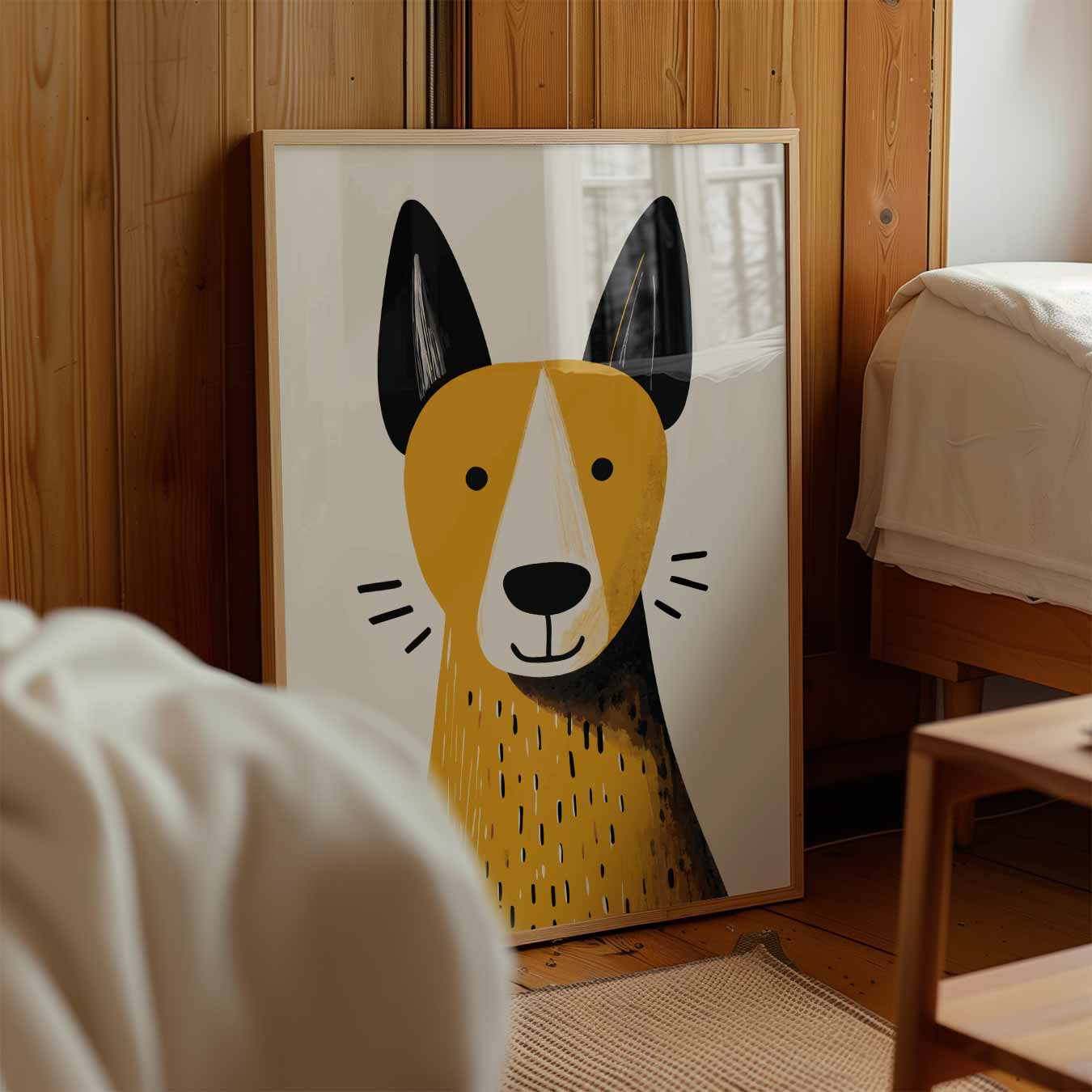 Schattige Hondenportret Poster-WallArtistic