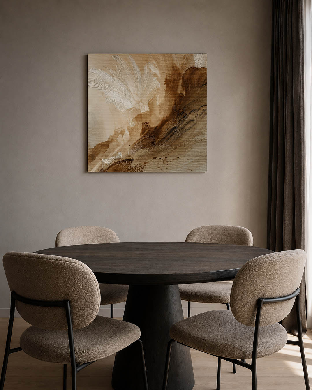 Organische borstelslag Kunstwerk