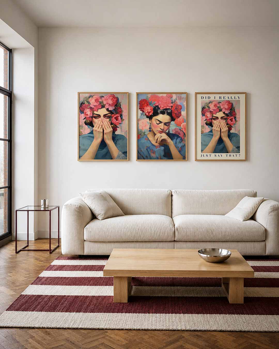 Bloemrijke blik Posterset