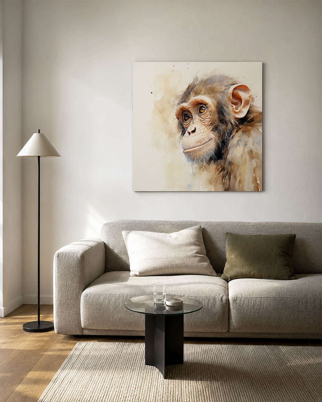 Dromerige aap Kunstwerk