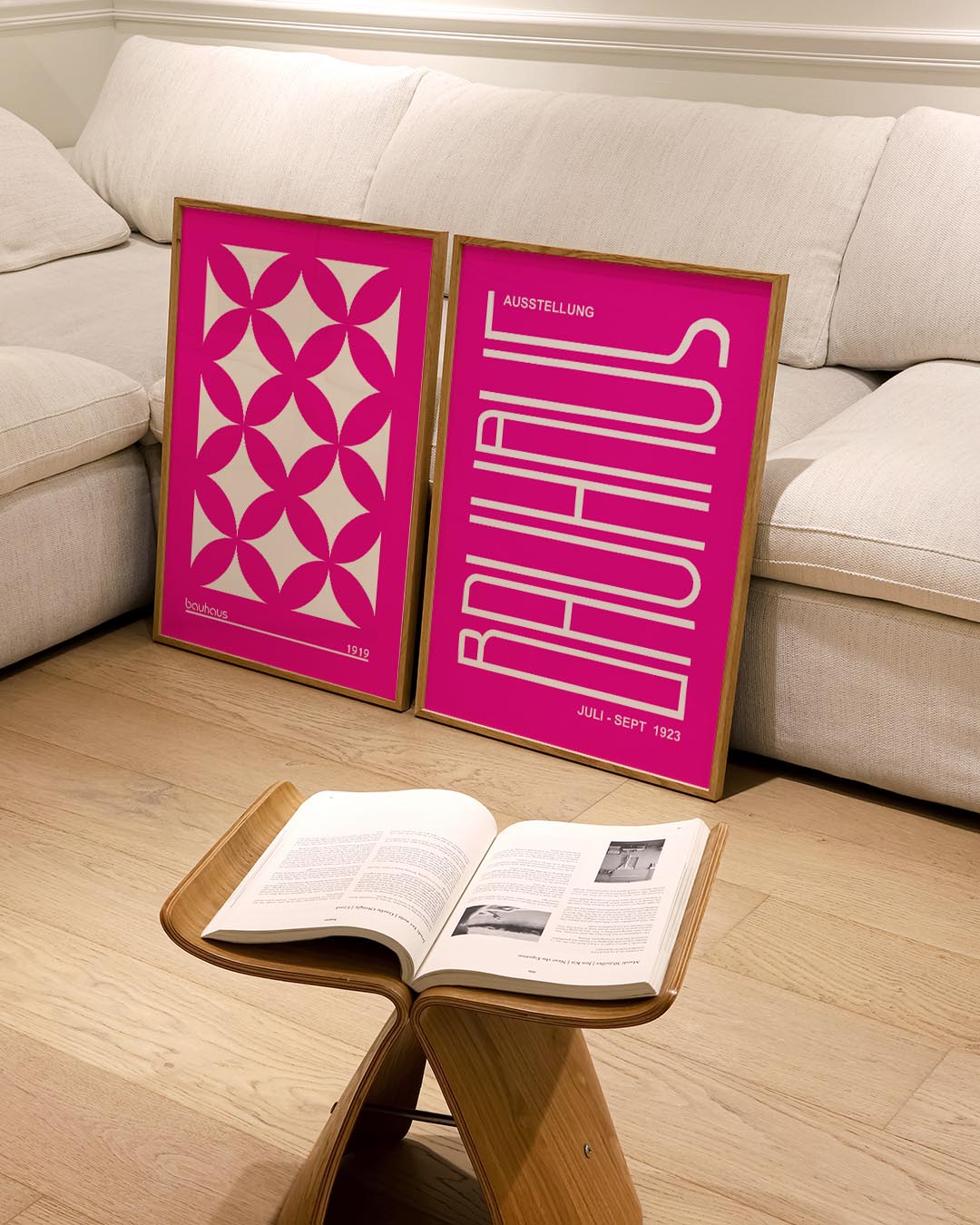 Lijnen en kleur Posterset