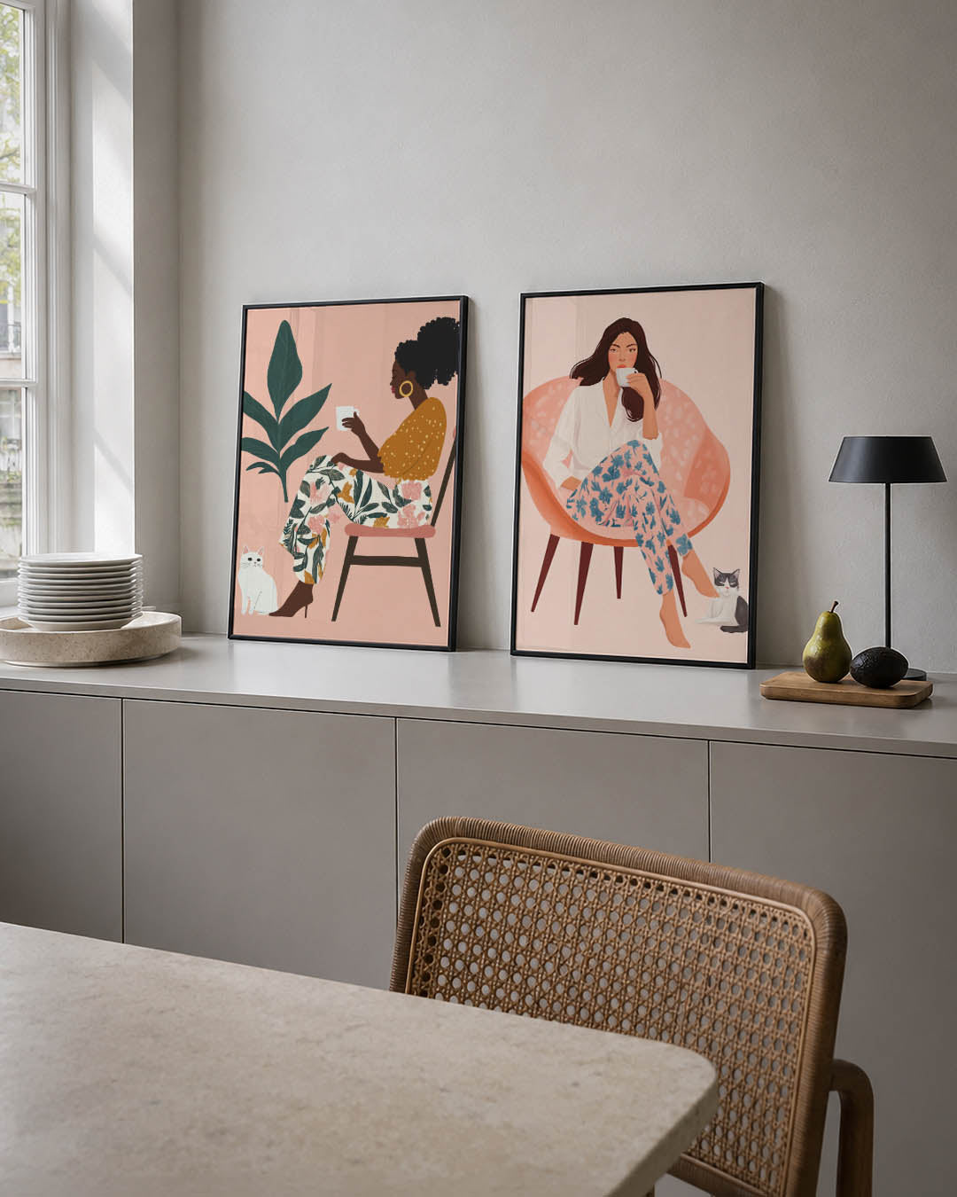 Vorm en kleurenspel Posterset
