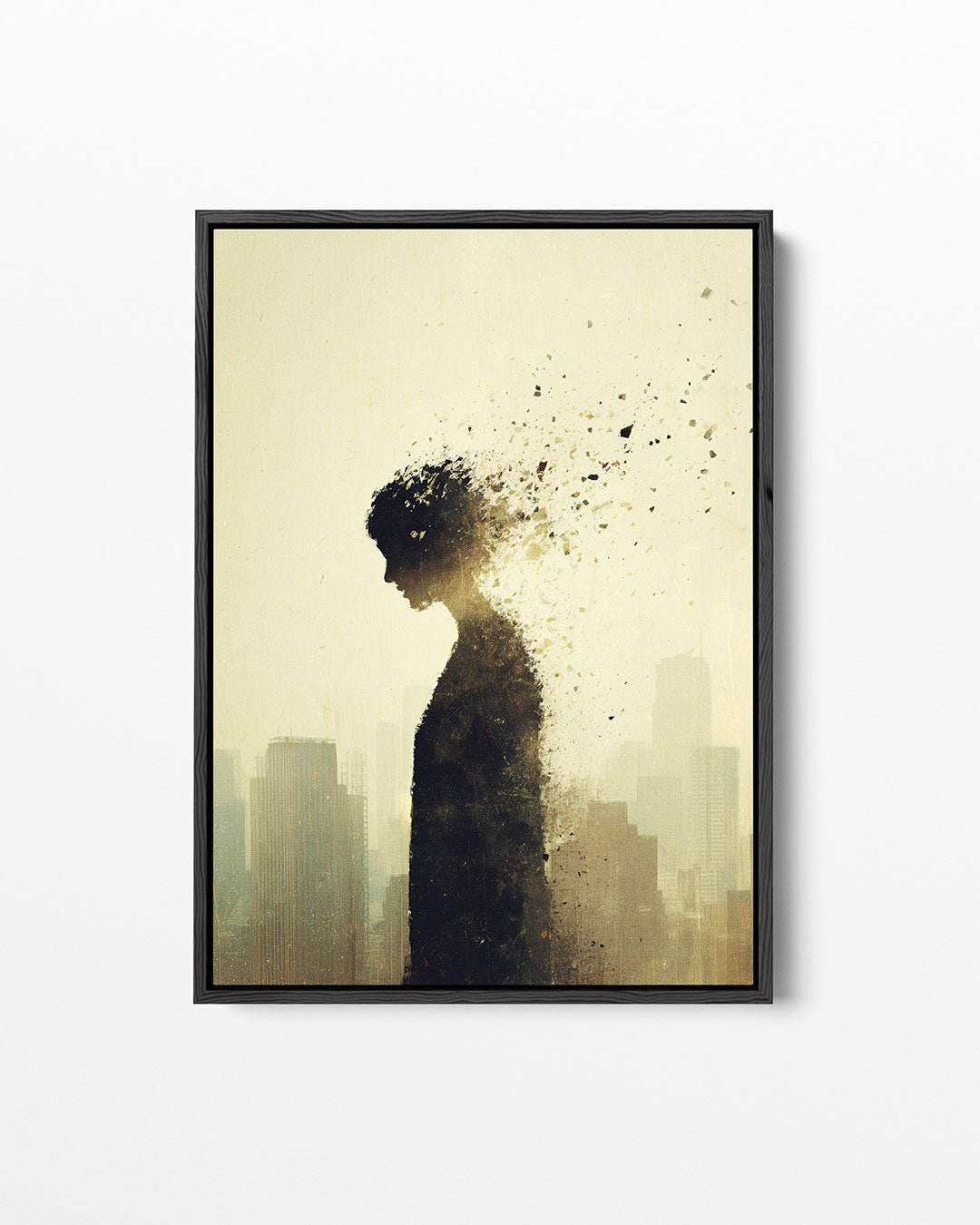 Vervagende silhouet Kunstwerk