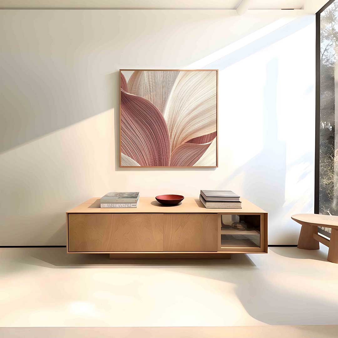 Abstracte golvende lijnen Poster