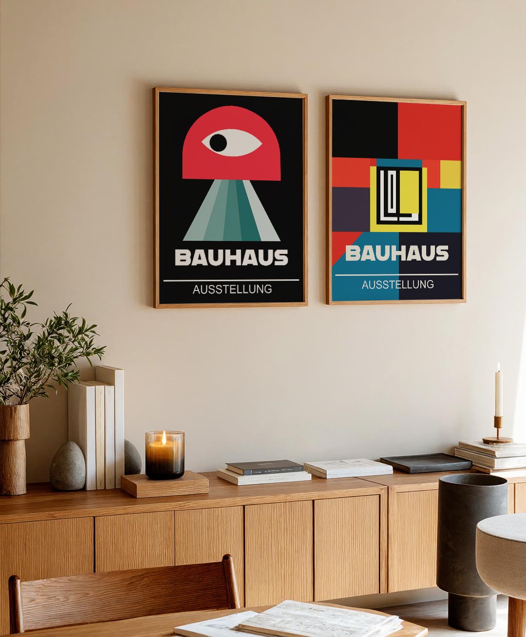 Oog en stralen Posterset