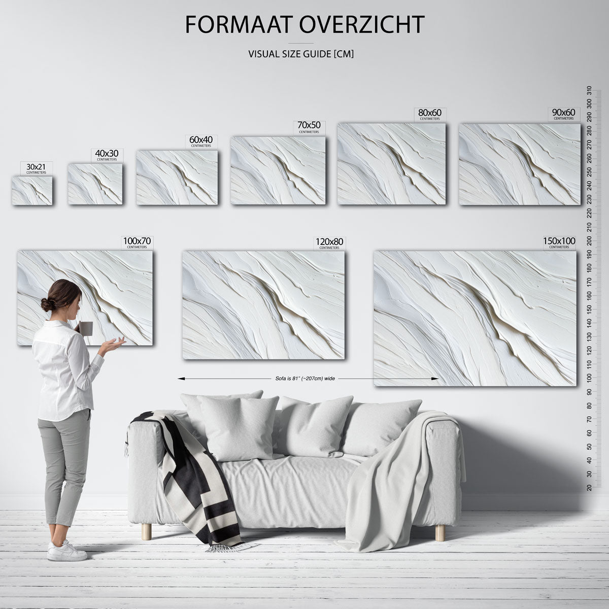 Golvende textuur Poster