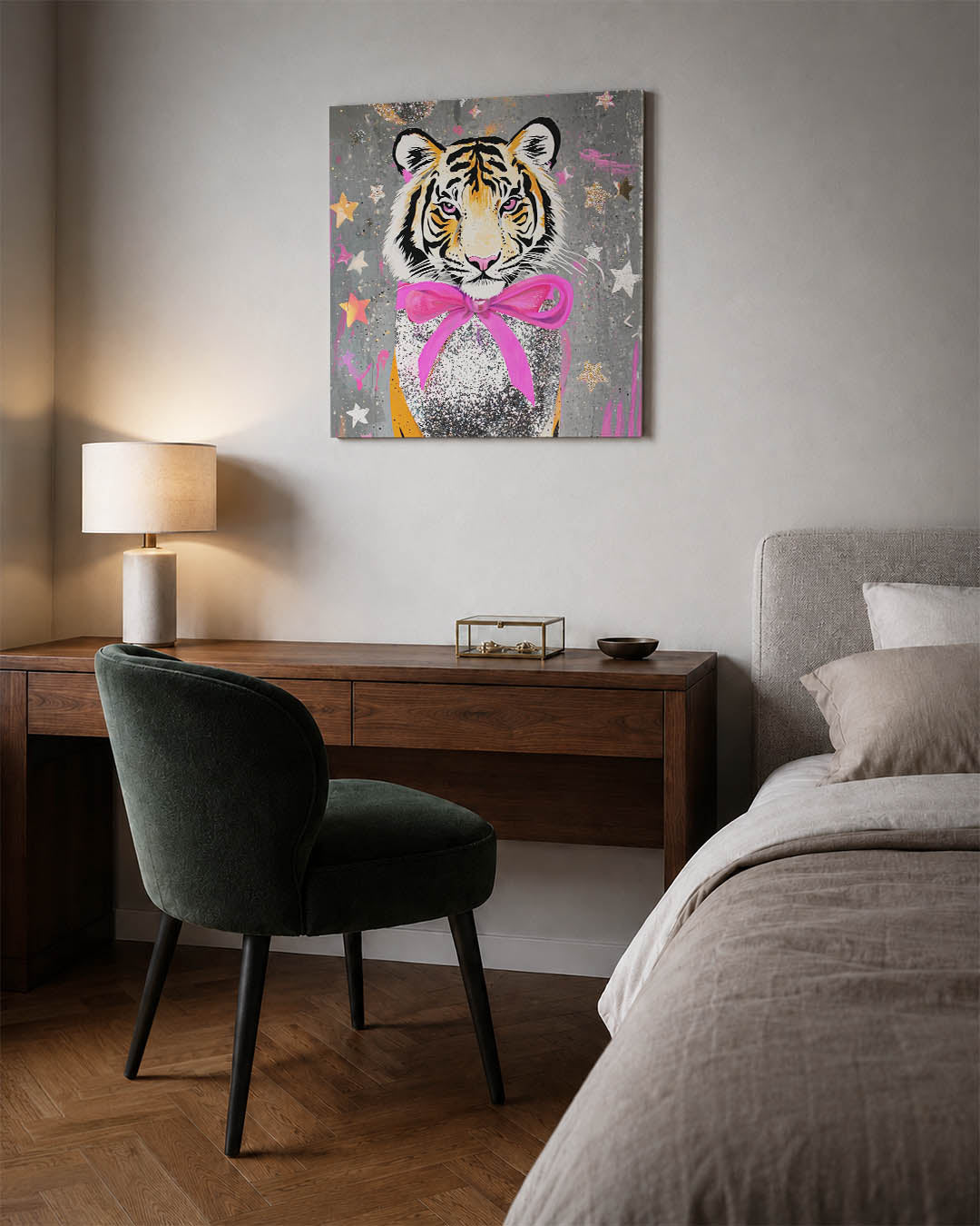 Kleurrijke tijger Kunstwerk