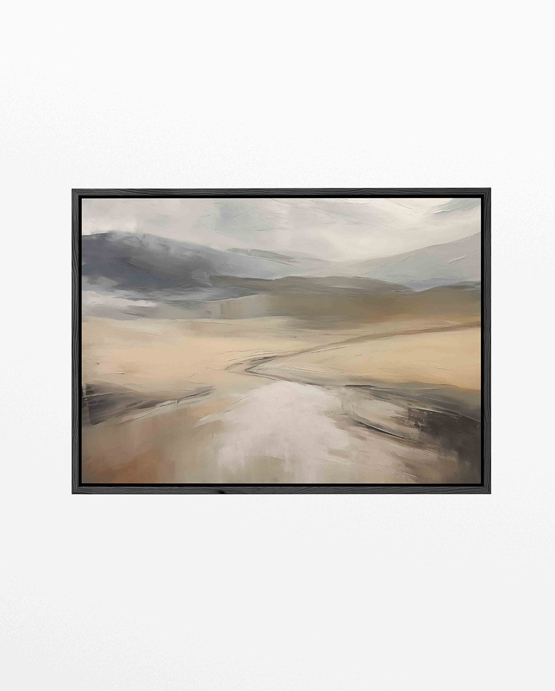 Landschap in neutrale tinten Kunstwerk