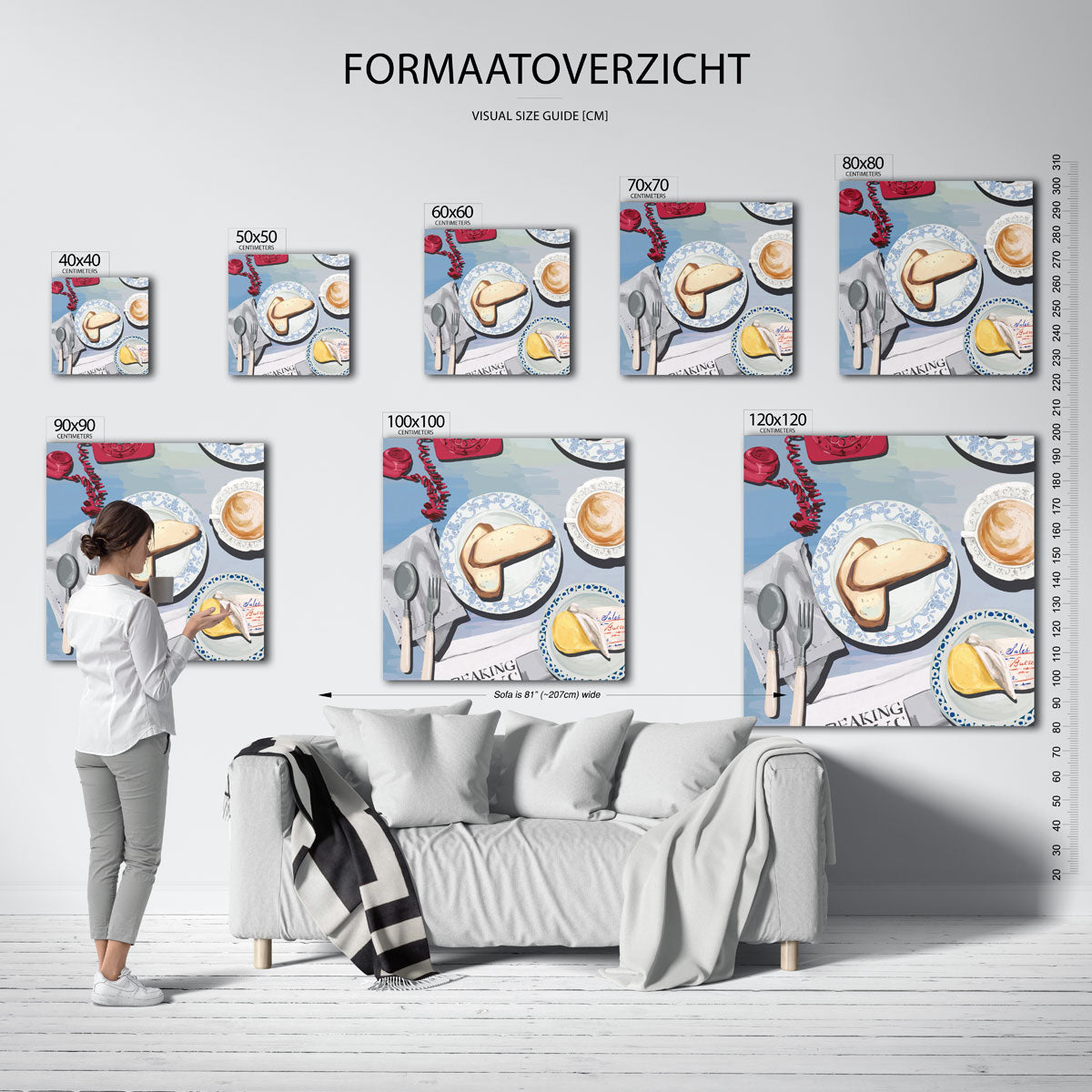 Ontbijt tafel Poster