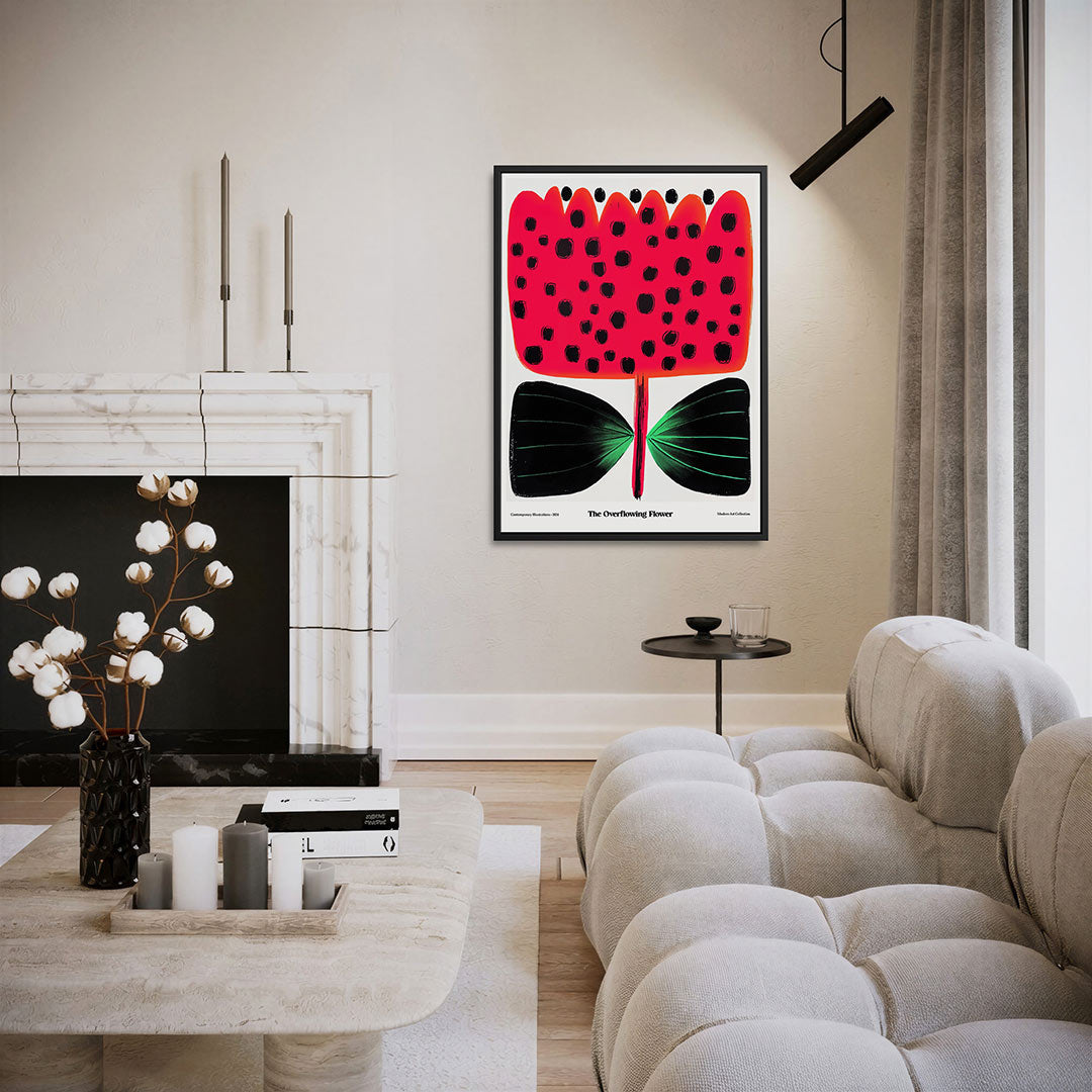 Vrolijke bloemvorm Kunstwerk