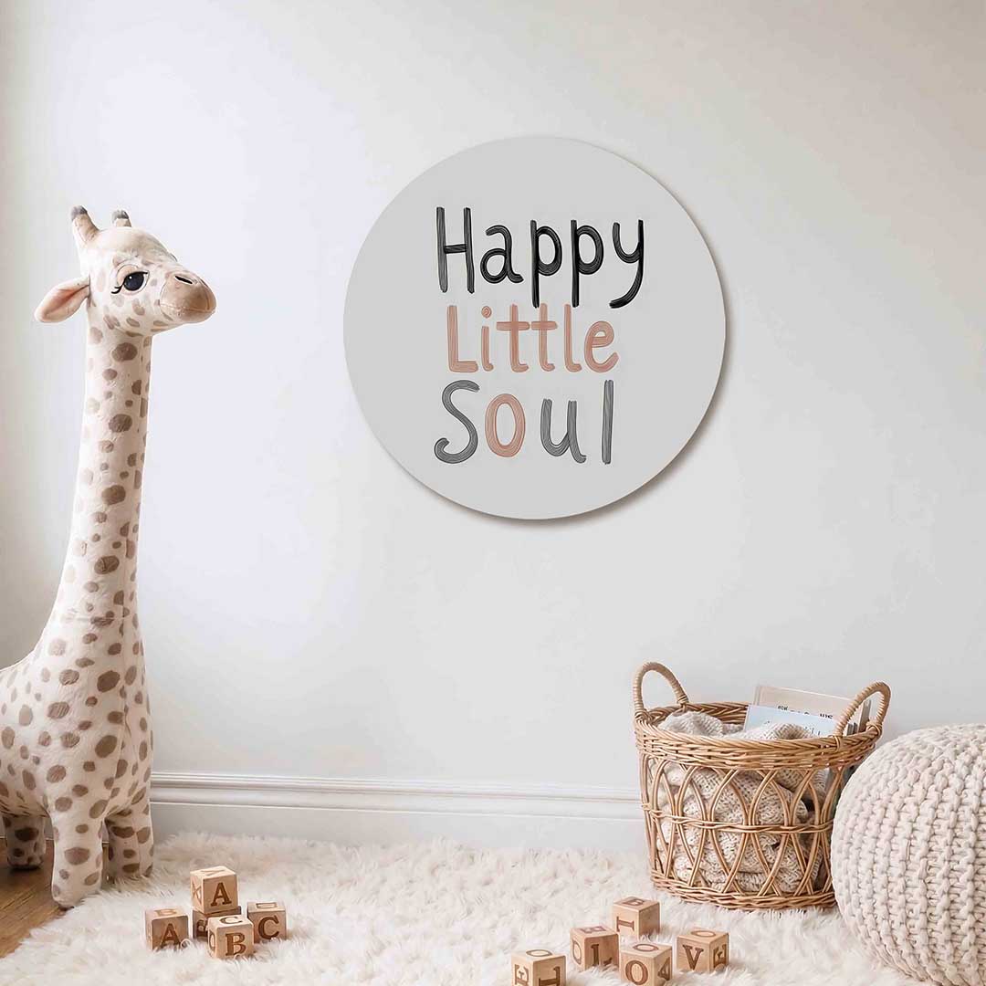 Happy little soul Muurcirkel