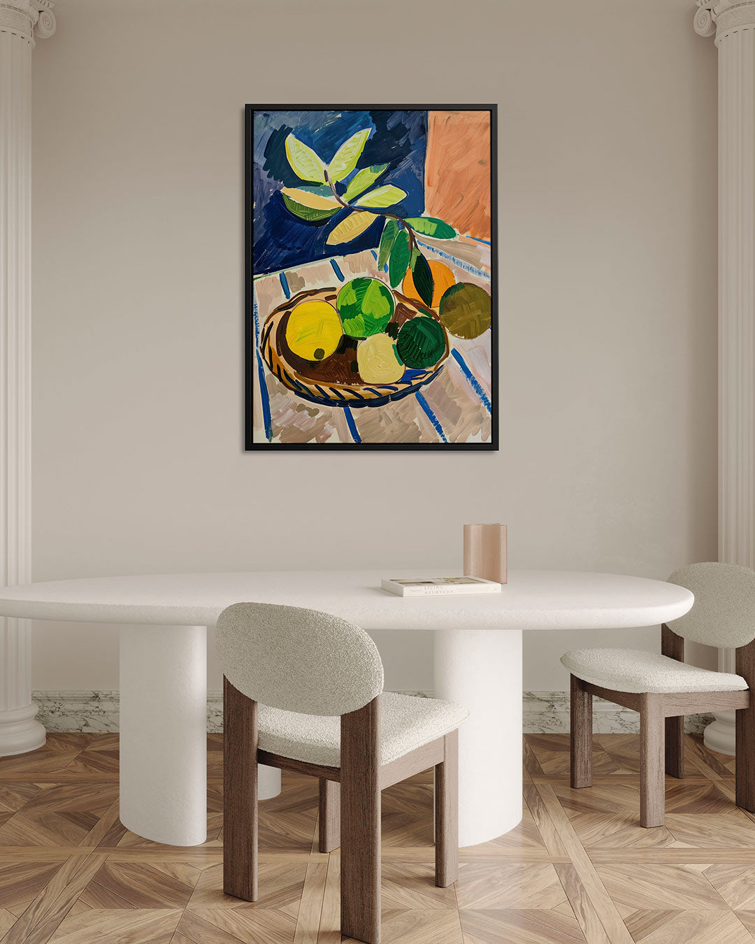 Fruit en bladeren Kunstwerk