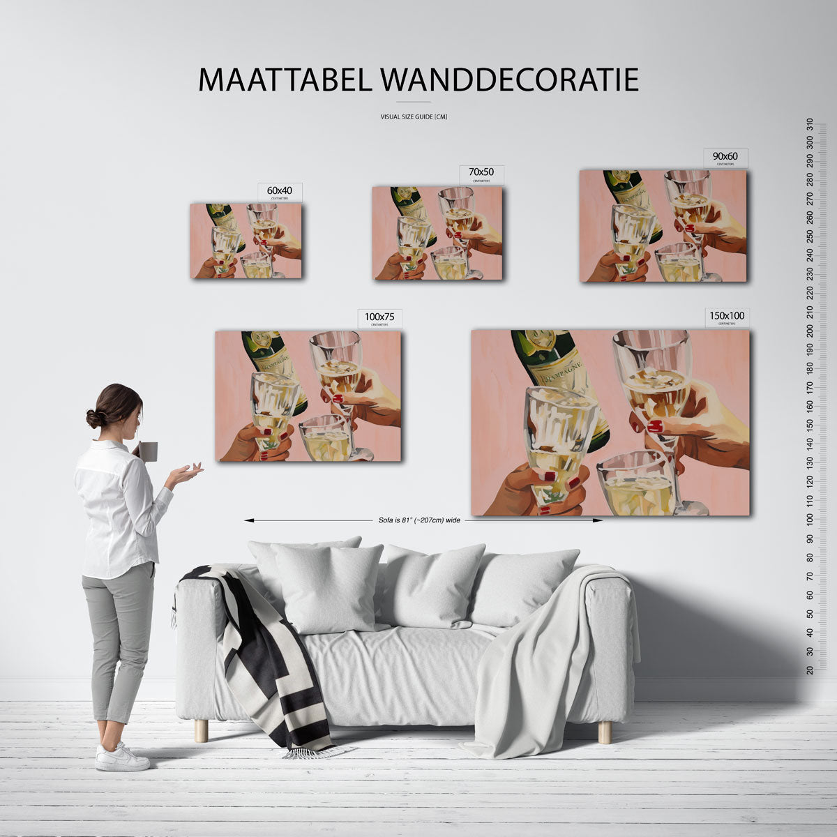 Feestelijke toast Kunstwerk