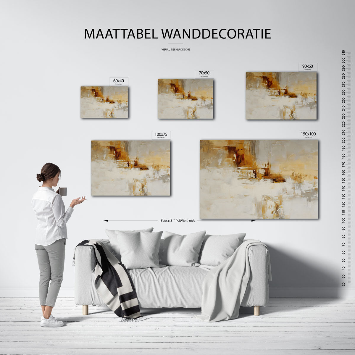 Warme aardetinten Kunstwerk