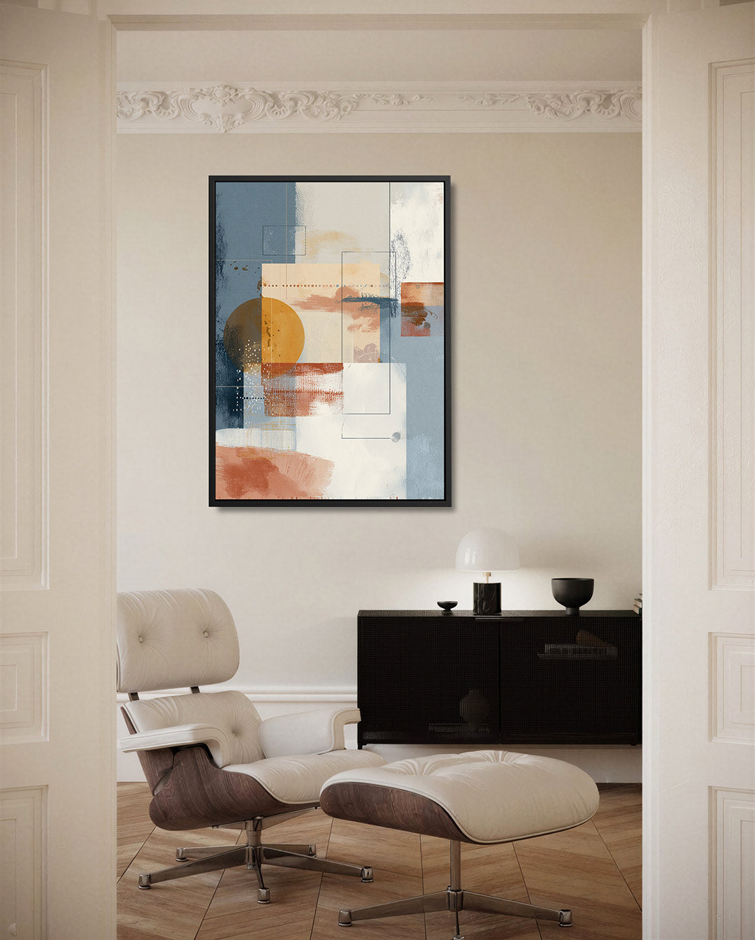 Geometrische compositie Kunstwerk