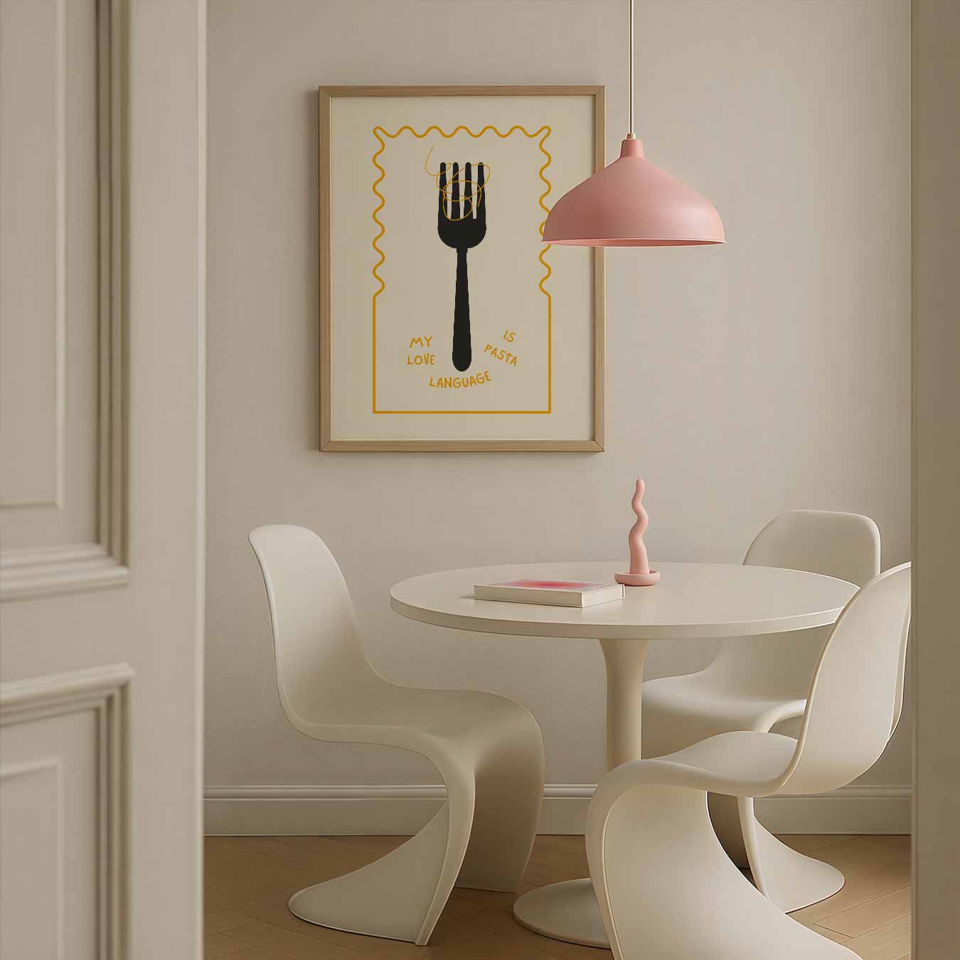 Pasta Liefdestaal Poster-WallArtistic
