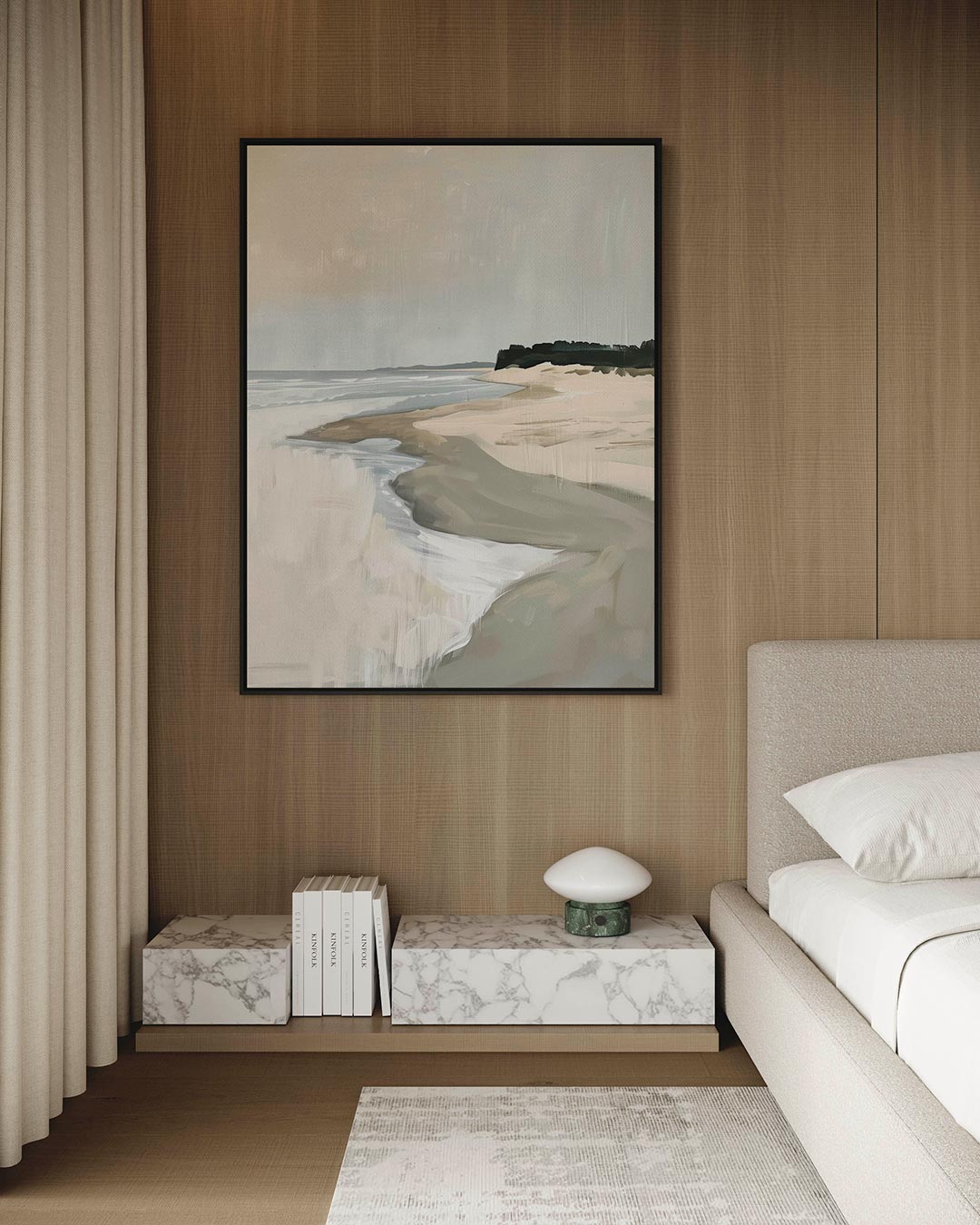 Rustige kustlijn Kunstwerk