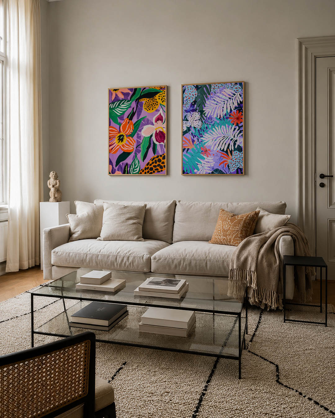 Kleurrijke bloemenpracht Posterset
