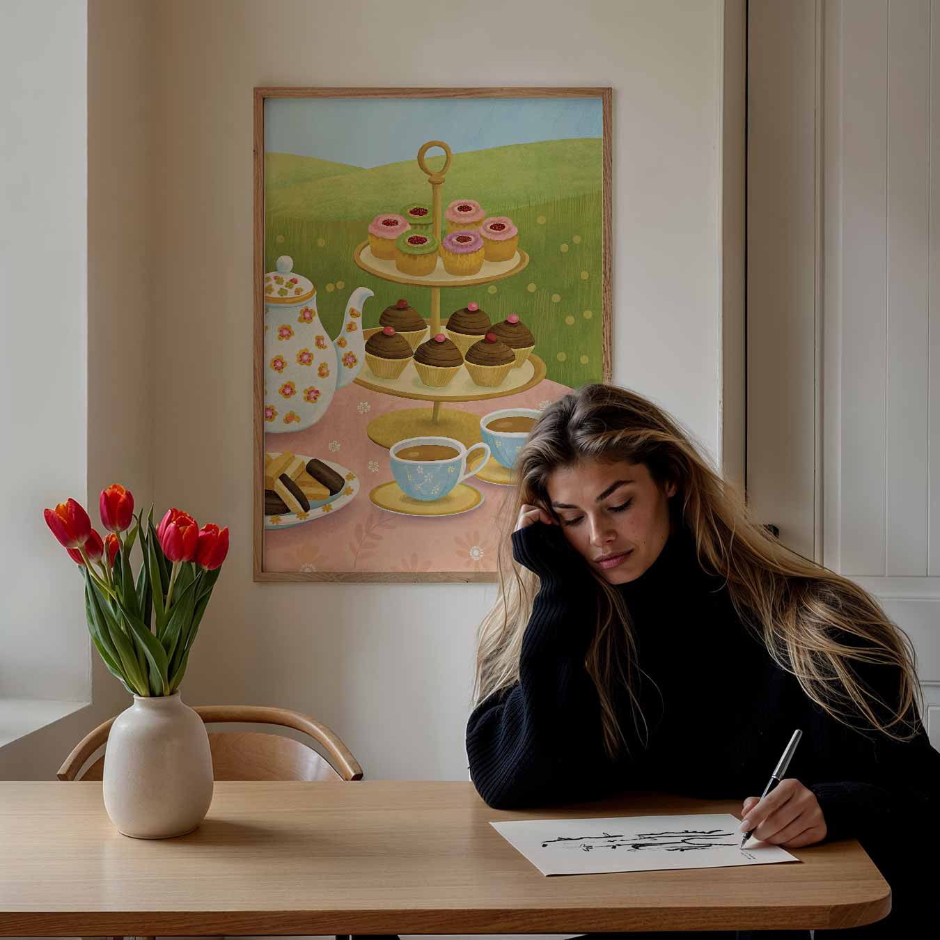 High Tea Sfeervol Poster-WallArtistic