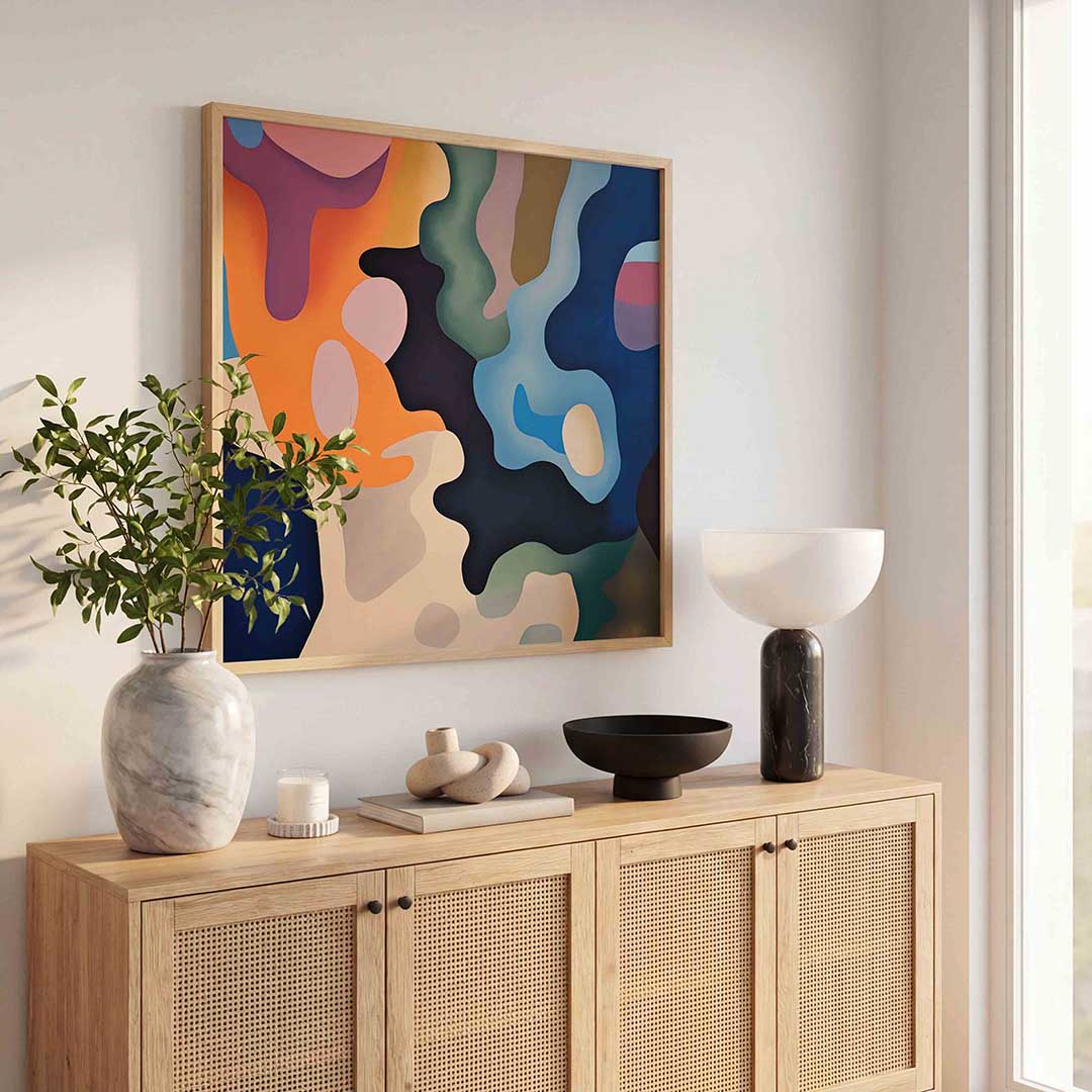 Abstracte vormen Poster