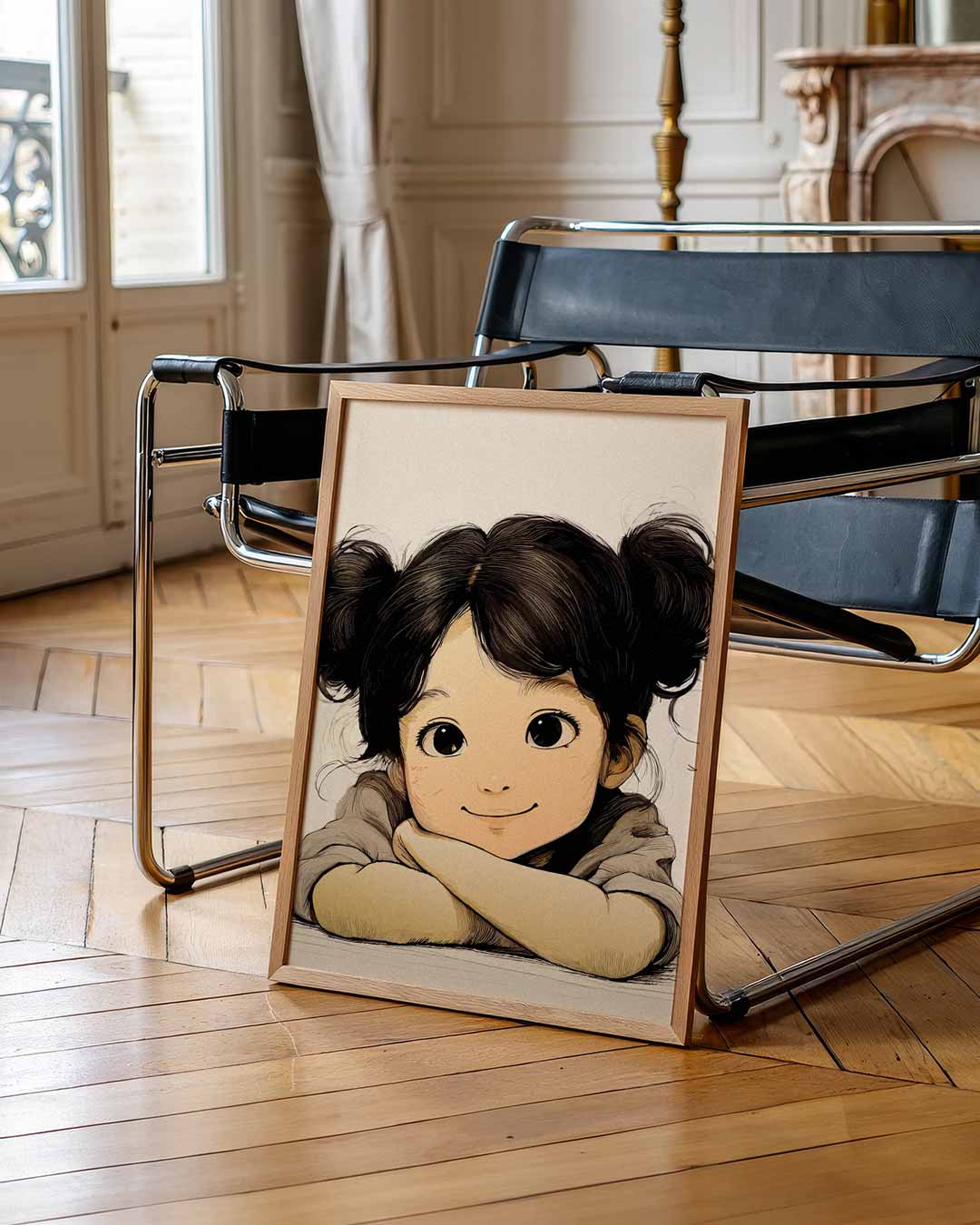 Schattige Kinderposter met Vrolijke Illustratie Poster-WallArtistic