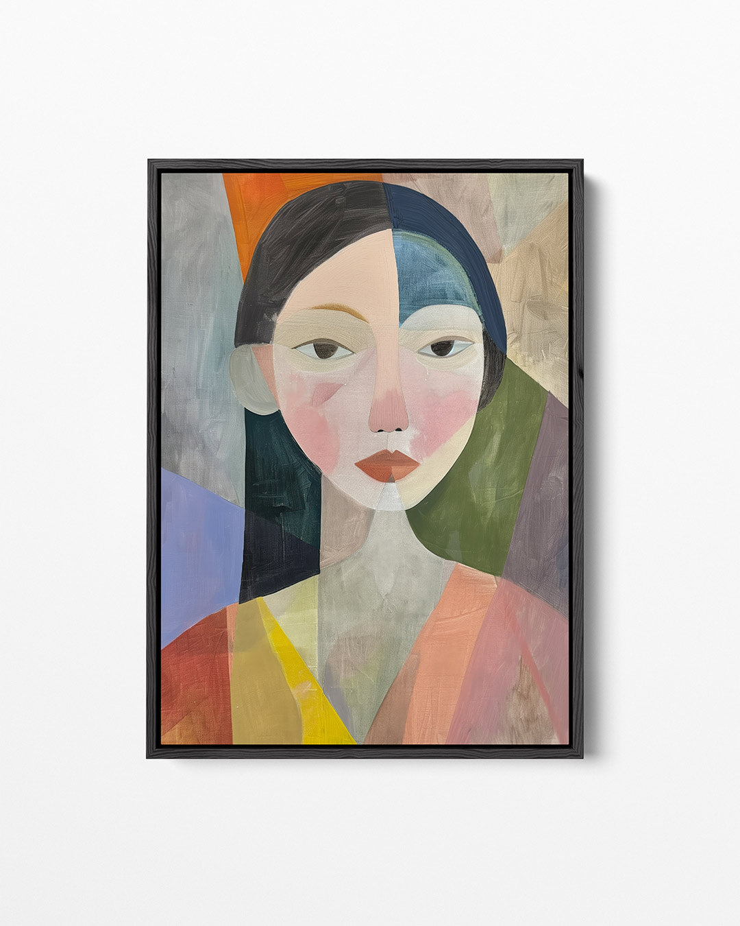 Geometrisch portret Kunstwerk