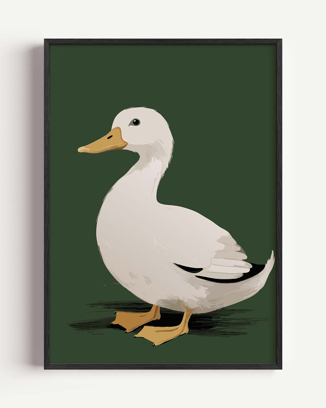 Schattige Eenden Illustratie Poster-WallArtistic
