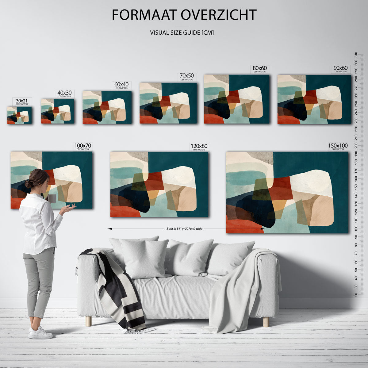Abstracte vormen Poster