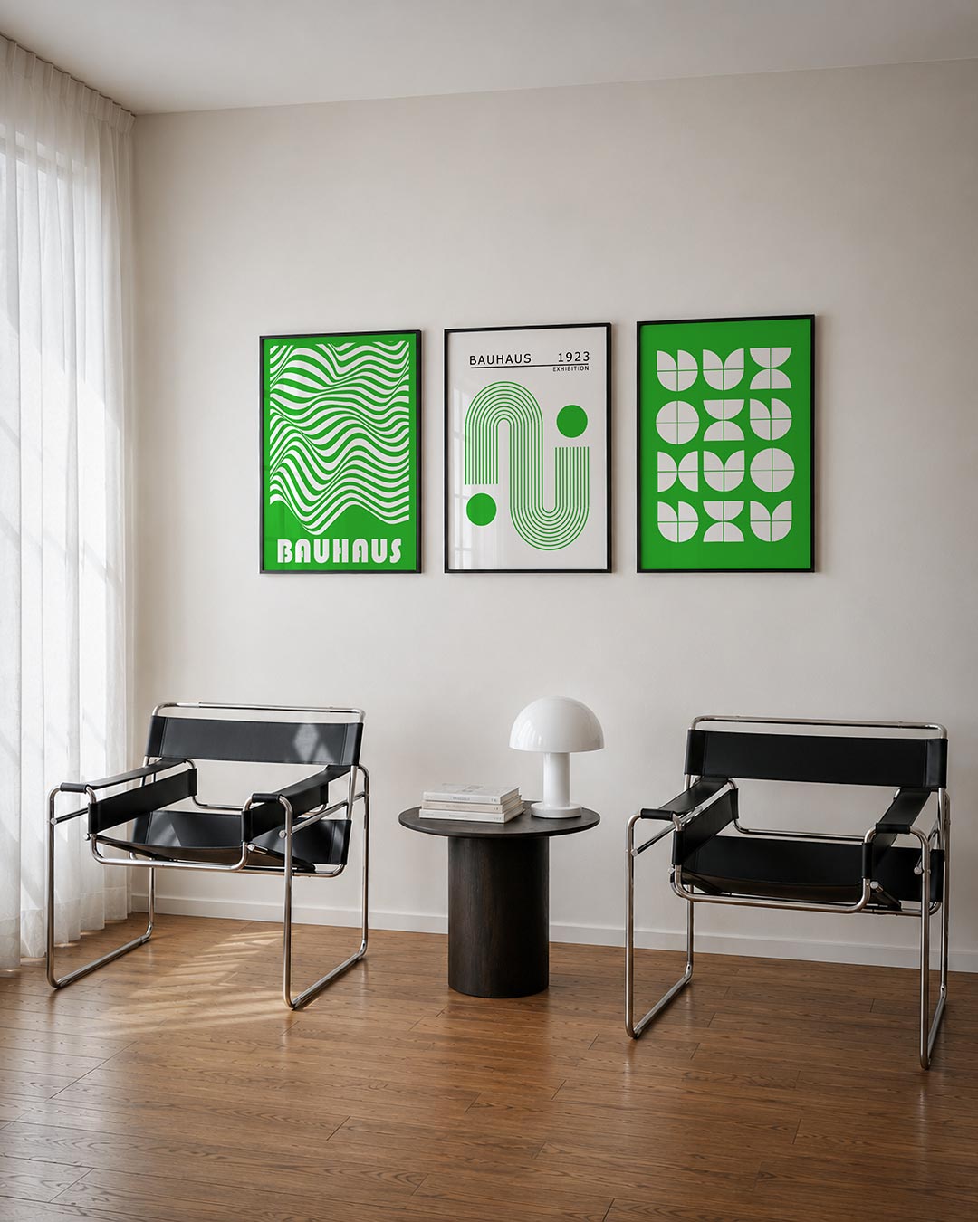 Golvend lijnenspel Posterset