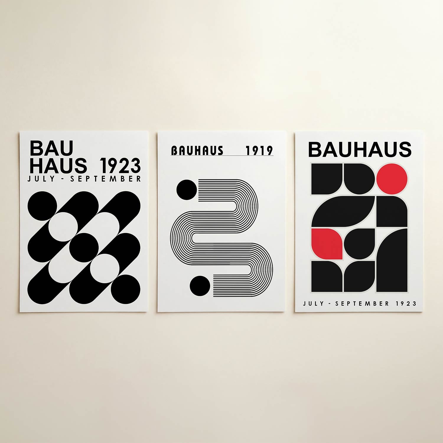 Vormen en vlakken Posterset