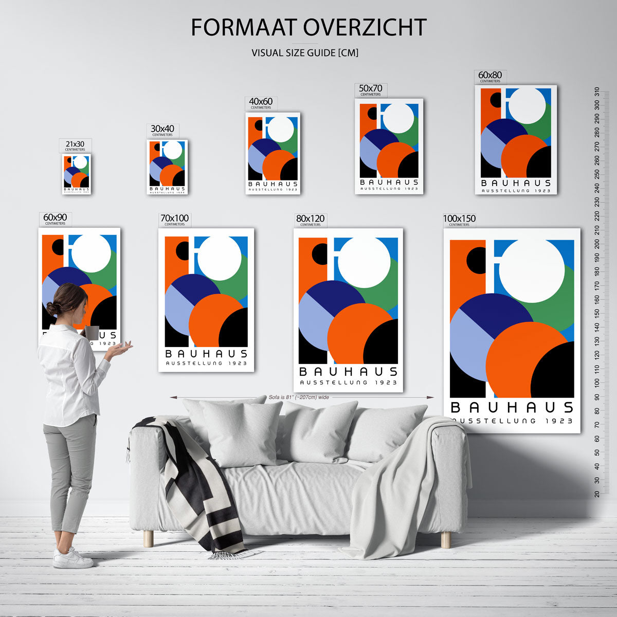 Vormen en kleurvlakken Poster