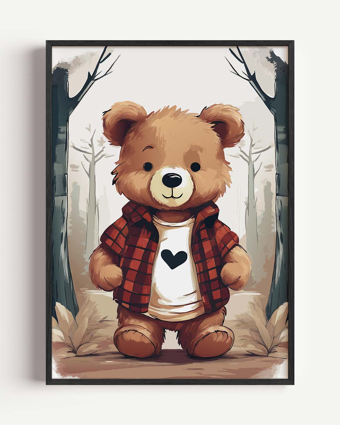 Knuffelbeer in het Bos Poster-WallArtistic