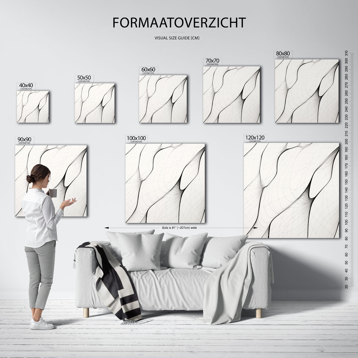 Abstracte lijnen Poster