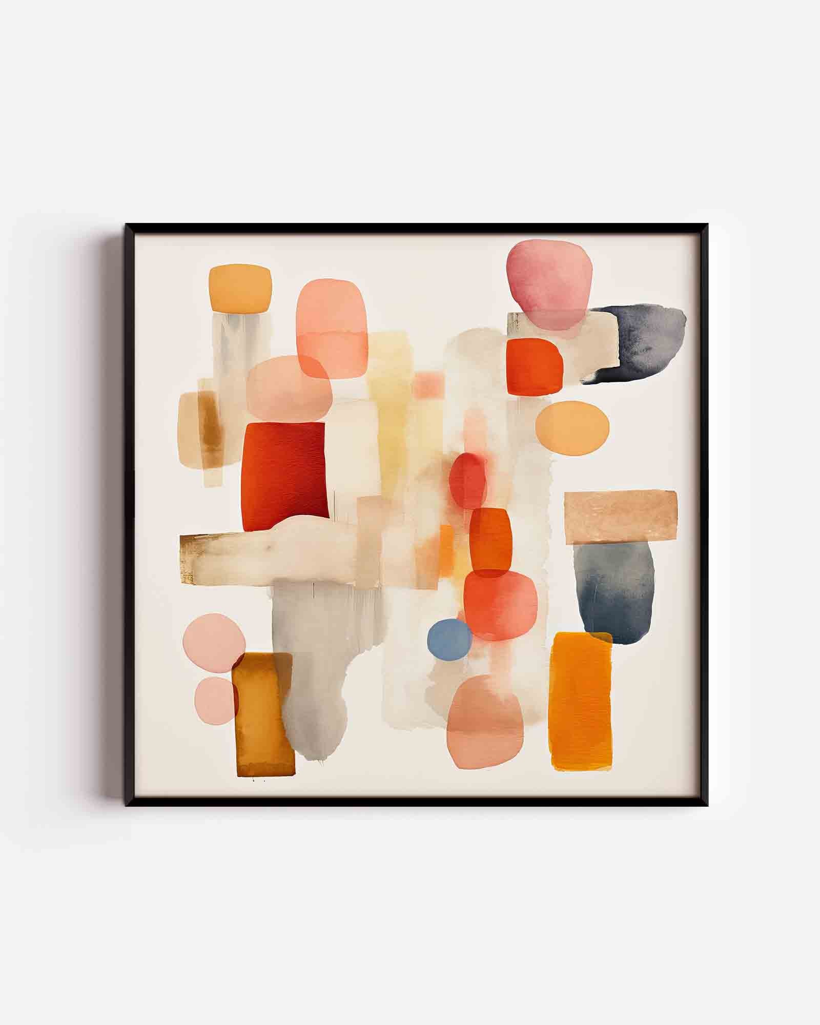 Abstracte vormen Poster