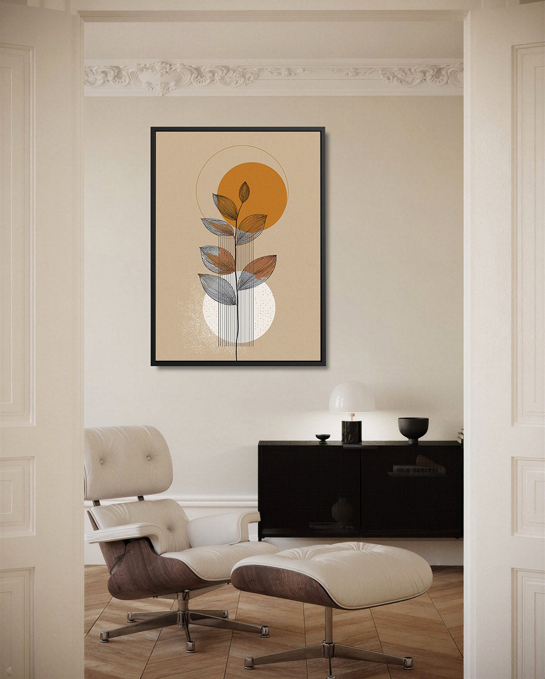 Geometrische natuurvormen Kunstwerk