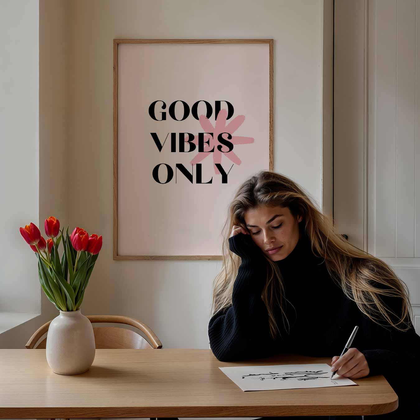 Good Vibes Only Poster-WallArtistic