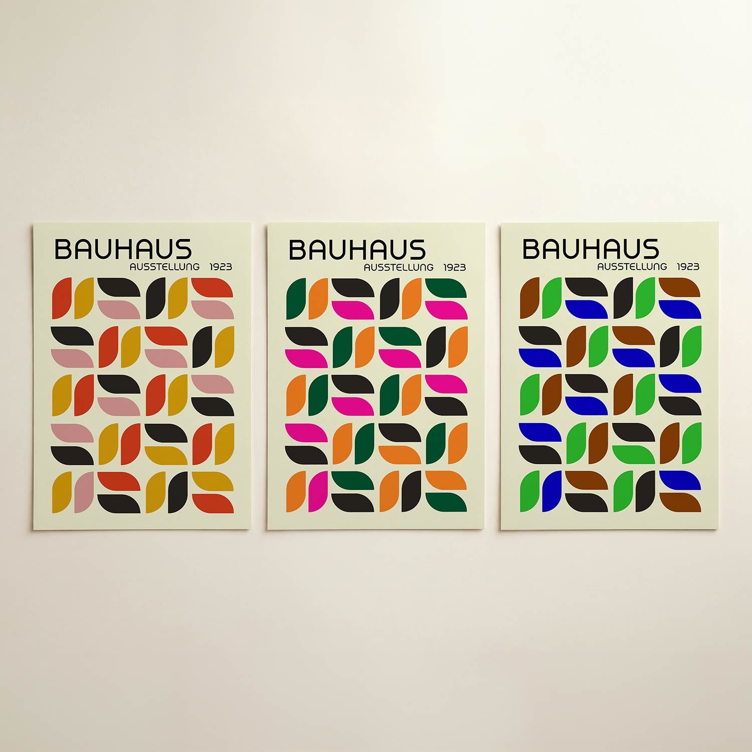 Vorm en kleurenspel Posterset