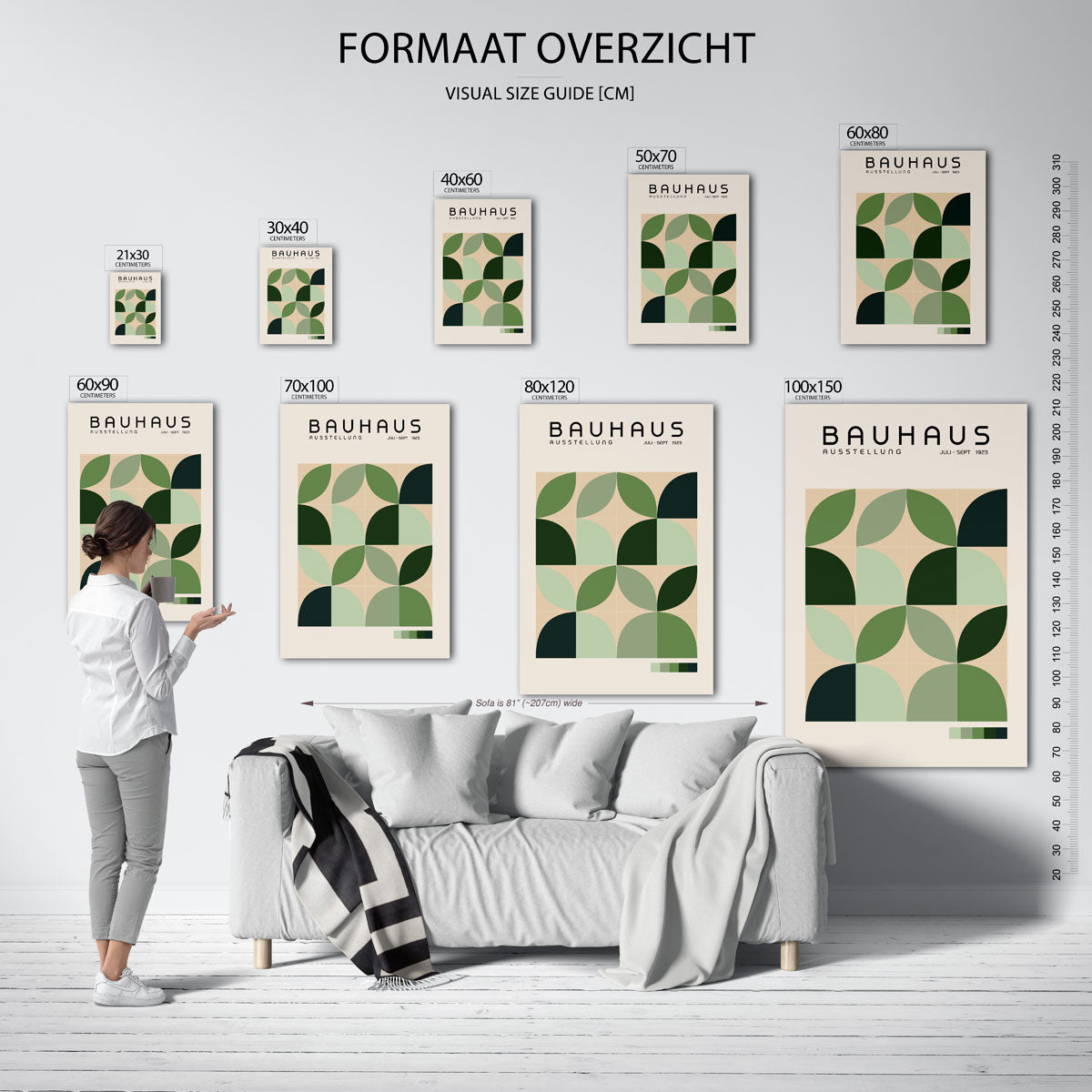 Vormritme en kleur Poster