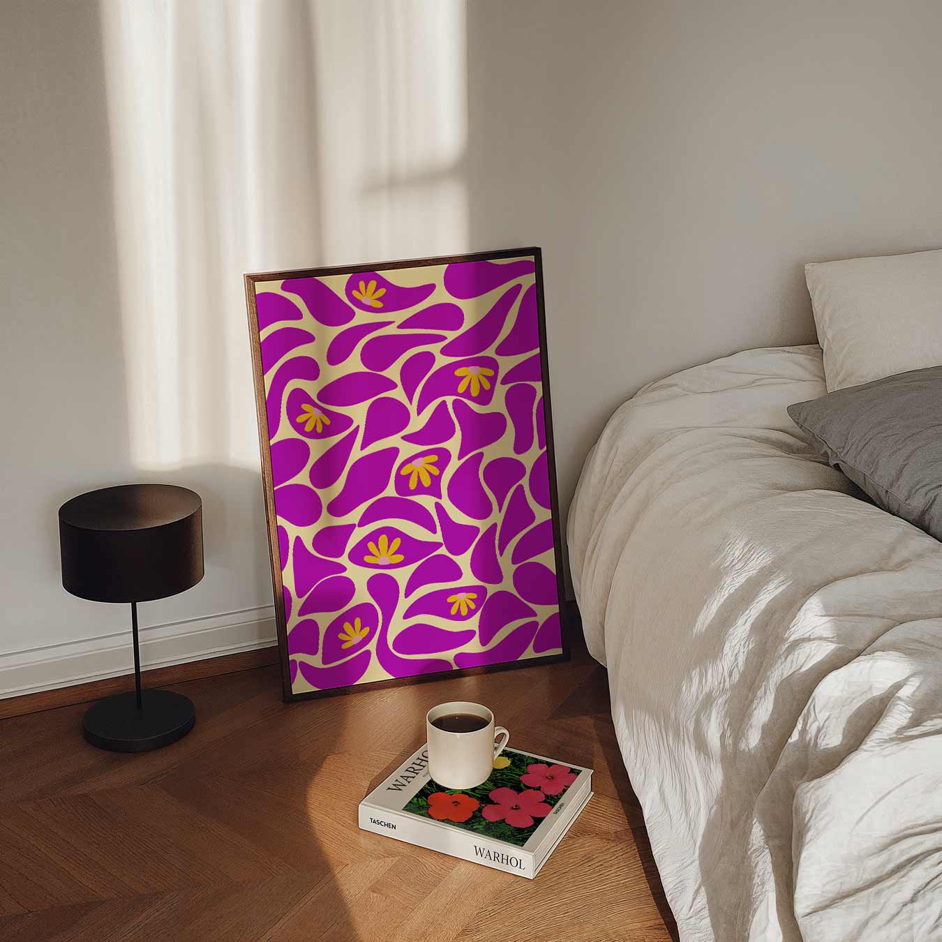 Bloemendroom Abstracte Kunst Poster-WallArtistic
