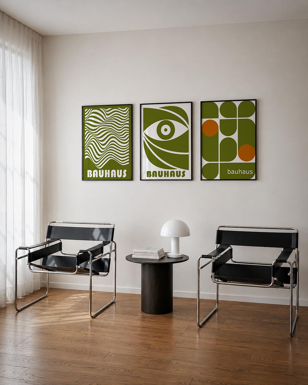Golvend lijnenspel Posterset