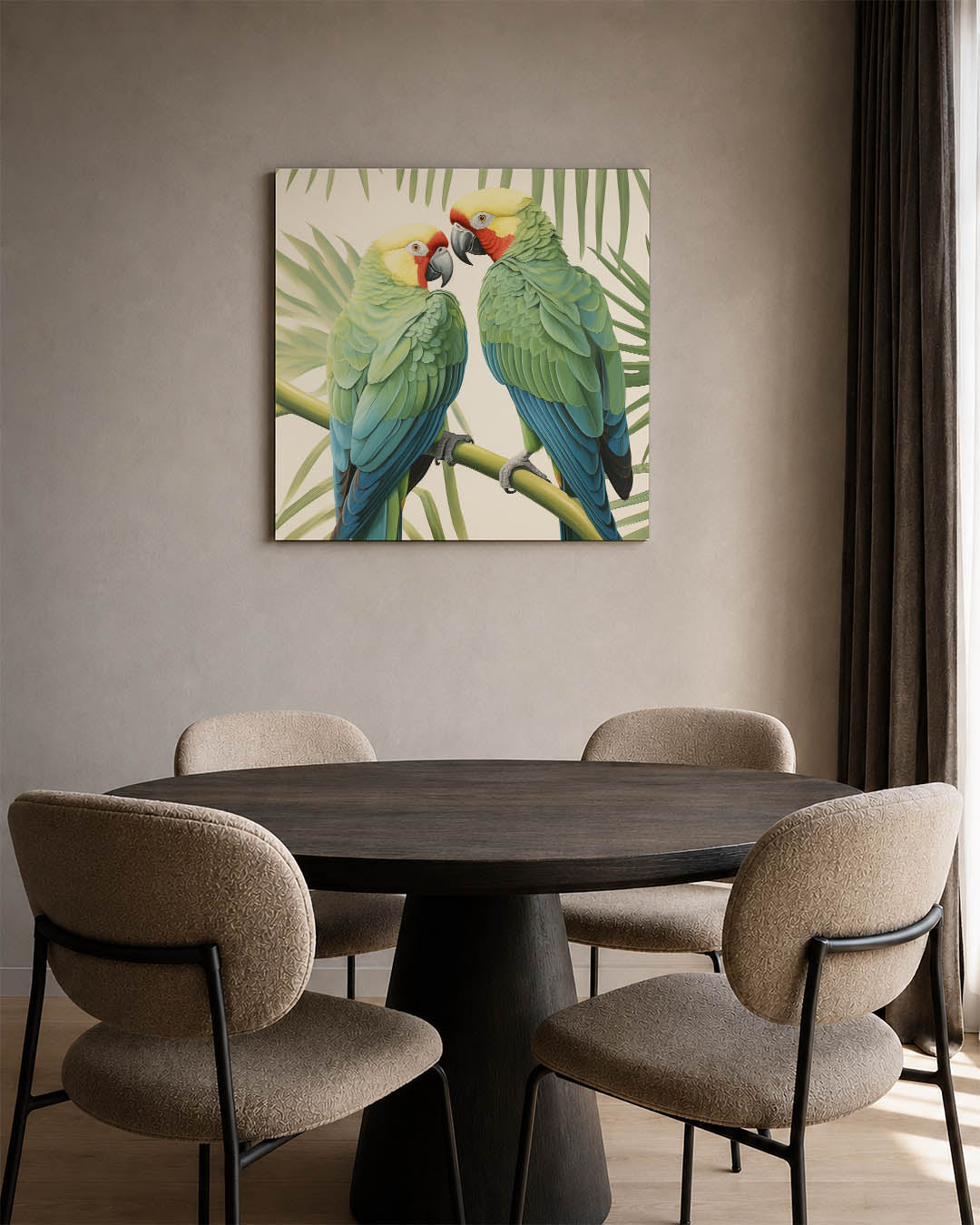 Tropische vogels Kunstwerk