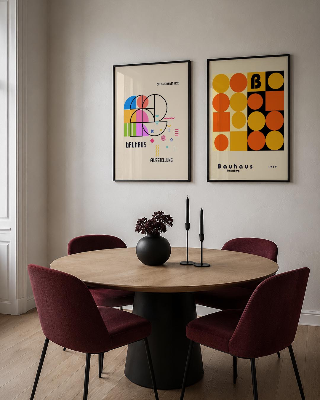 Kleurrijke vormen Posterset