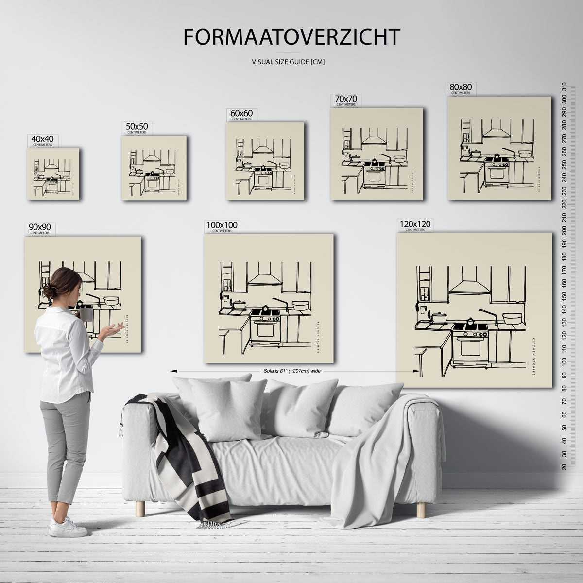 Keuken schets Poster