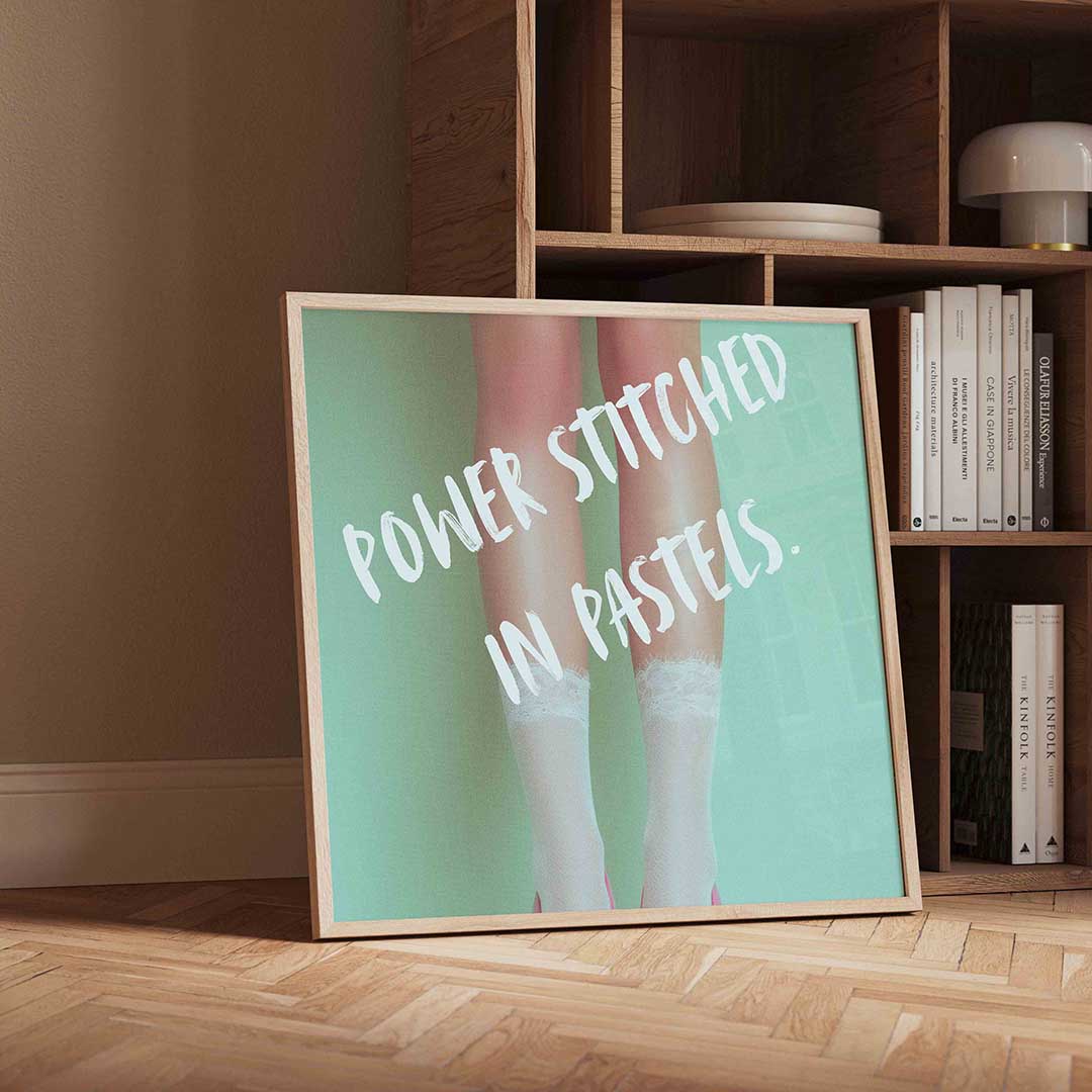Pastel benen Poster