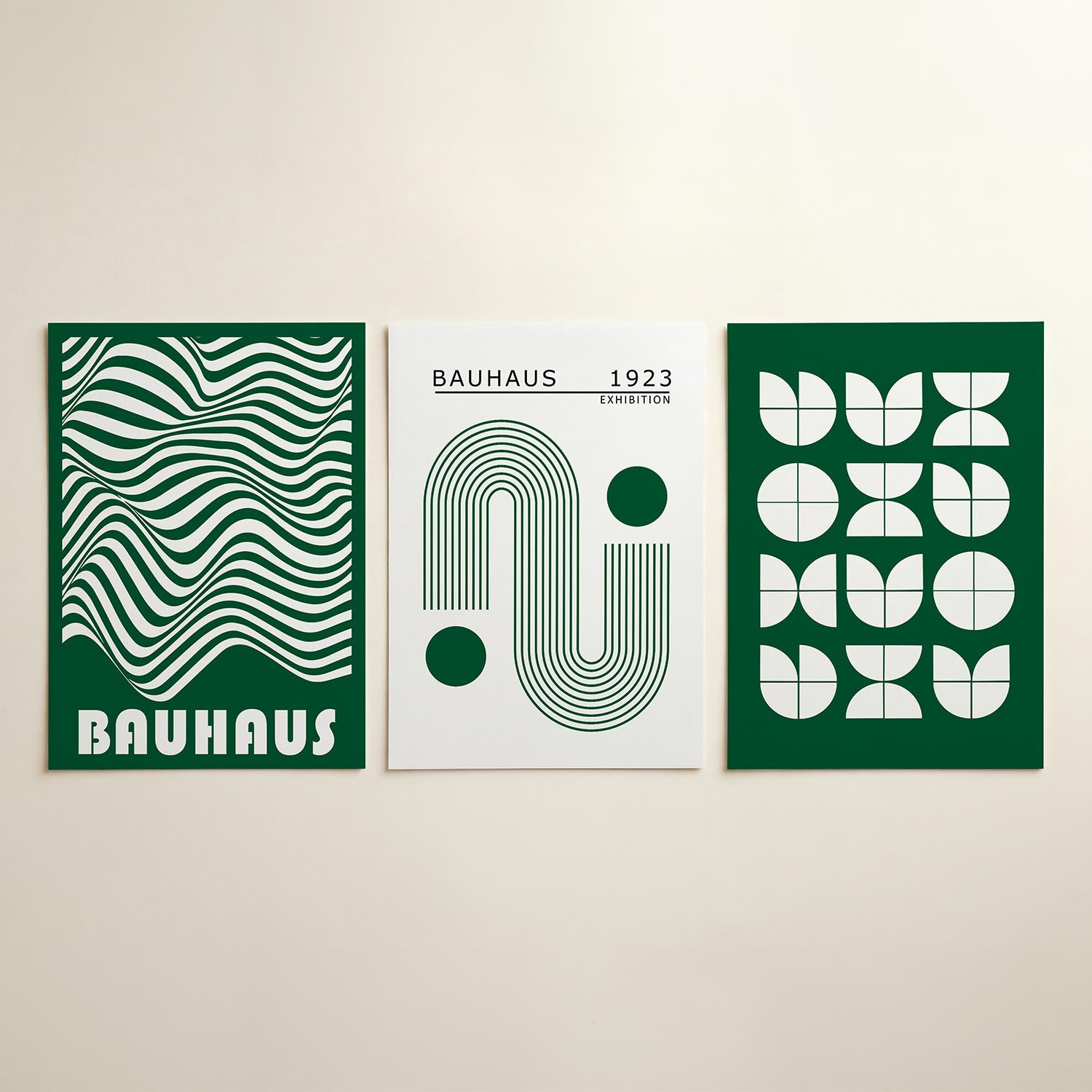 Golvend lijnenspel Posterset
