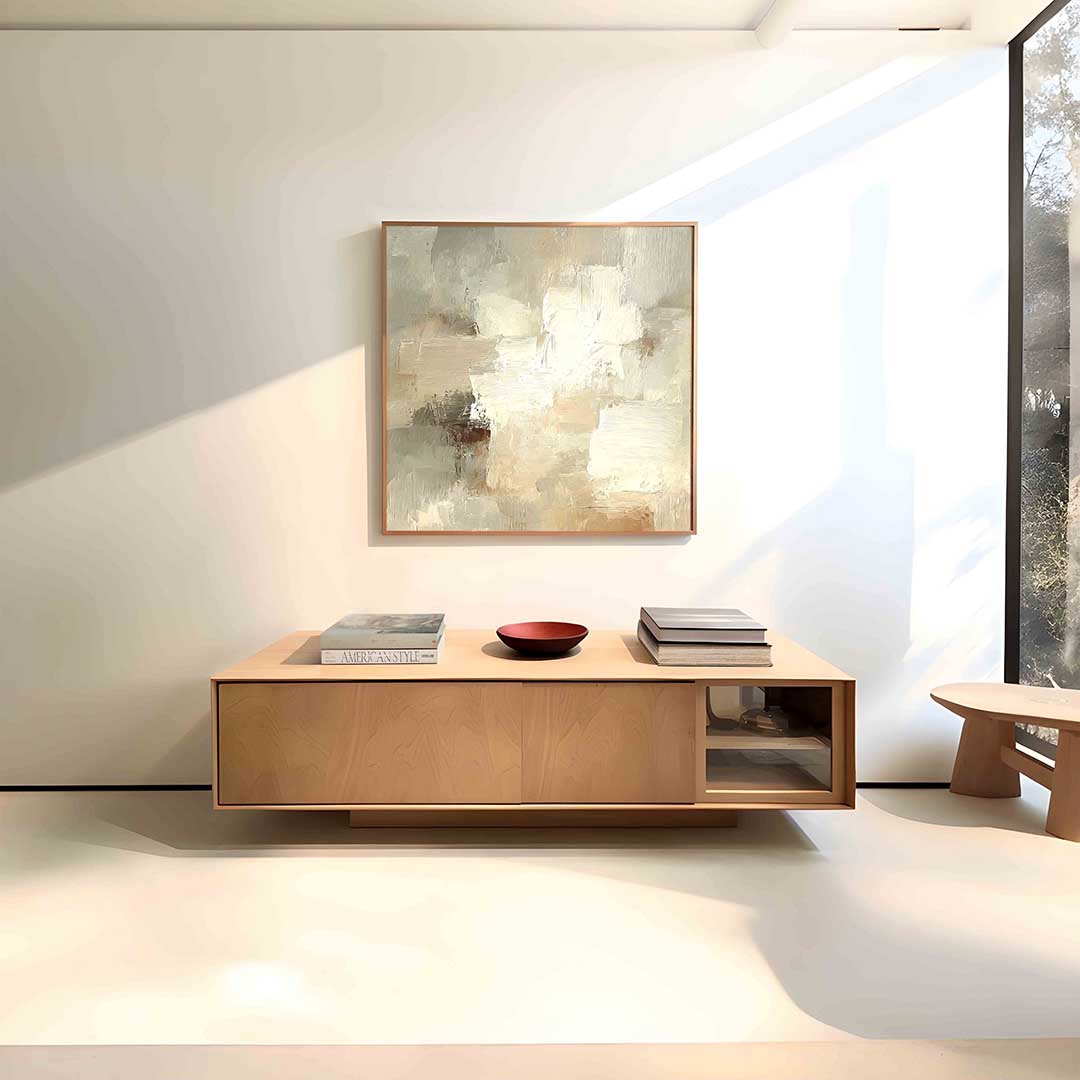 Abstracte beige vlakken Poster